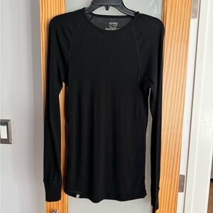 IBEX Woolies 150 Black Merino Wool Top Men’s Large